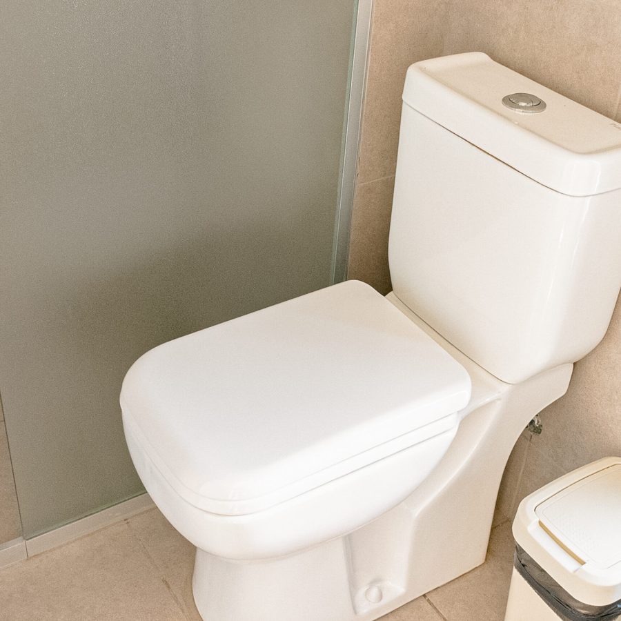 Inodoro sin bidet pero si cuenta con pistolita de ducha higiénica